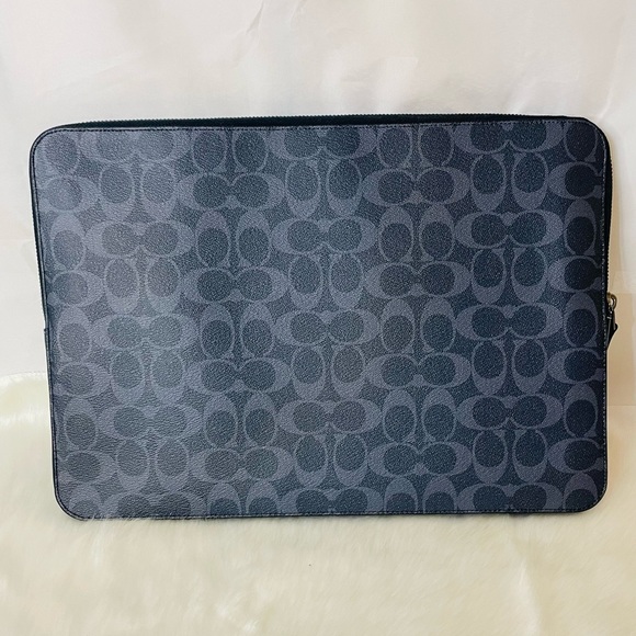 NWT Laptop Sleeve in Signature Canvas with Coach Varsity and Billfold wallet - Picture 4 of 16
